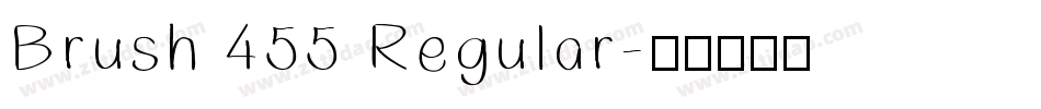 Brush 455 Regular字体转换
